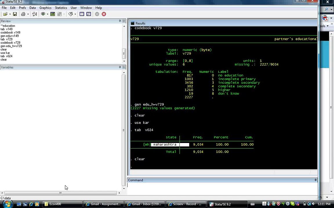 STATA- Generating Variables 1 (basics)