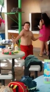 Fat boy dancing In The Pool The Mask Movie Soundtrack