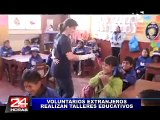 VOLUNTARIOS REALIZAN TALLERES EDUCATIVOS