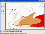 How to draw GOKU SSJ4 with mspaint by carlitox091