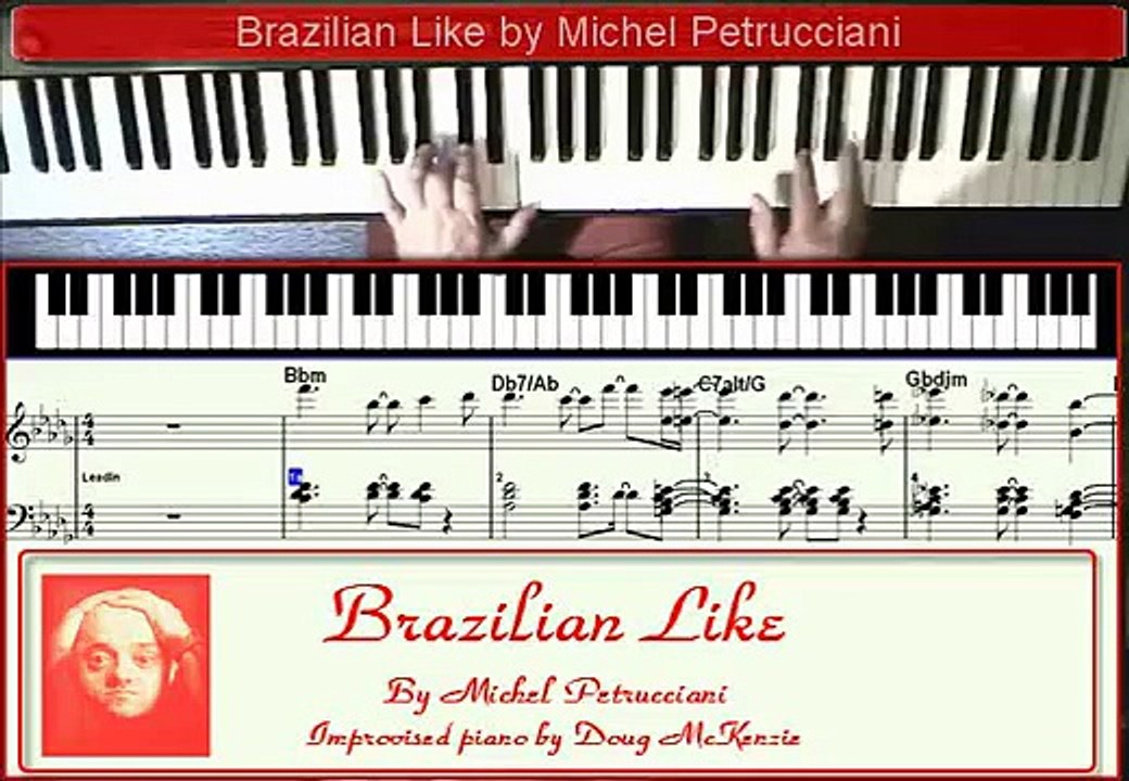 'Brazilian Like' (Michel Petrucciani) - jazz piano lesson