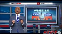Al Sharpton Flips Show Upside Down to Protest Republicans