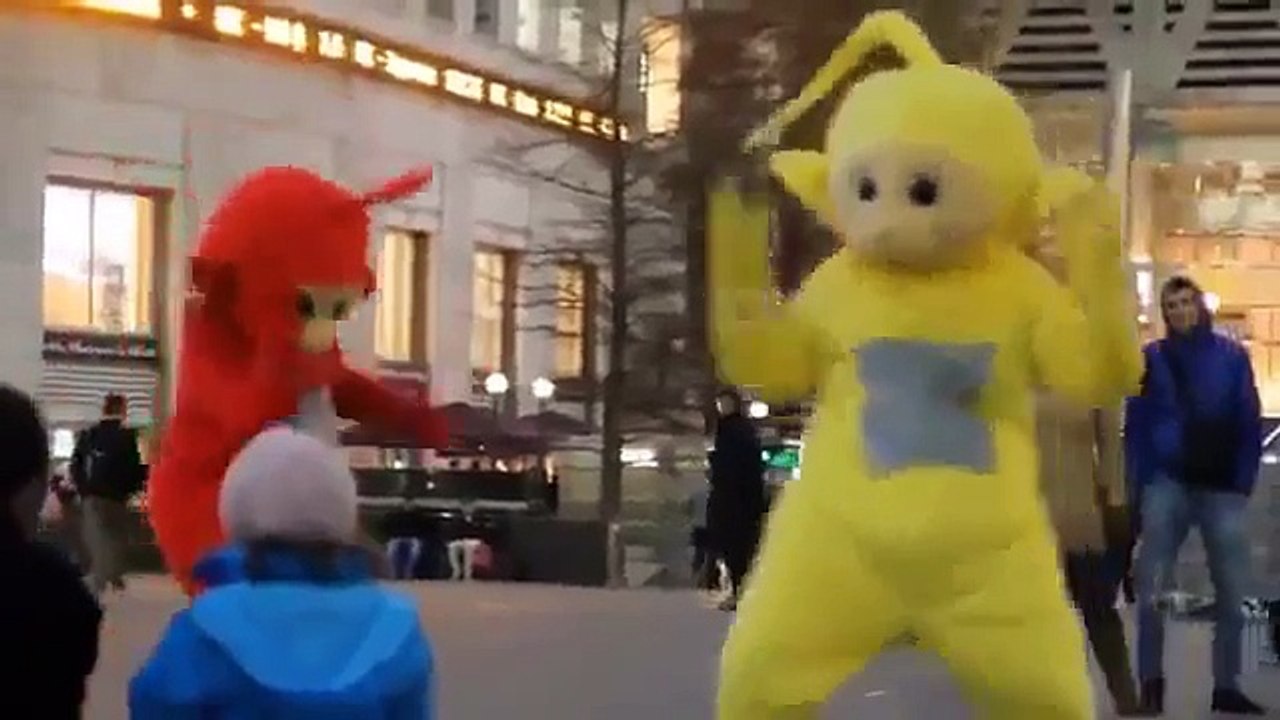Teletubbies Dubstep Dancing GET HYPER || WOF