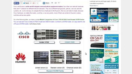 Cisco 3750-3560 vs Huawei S5700