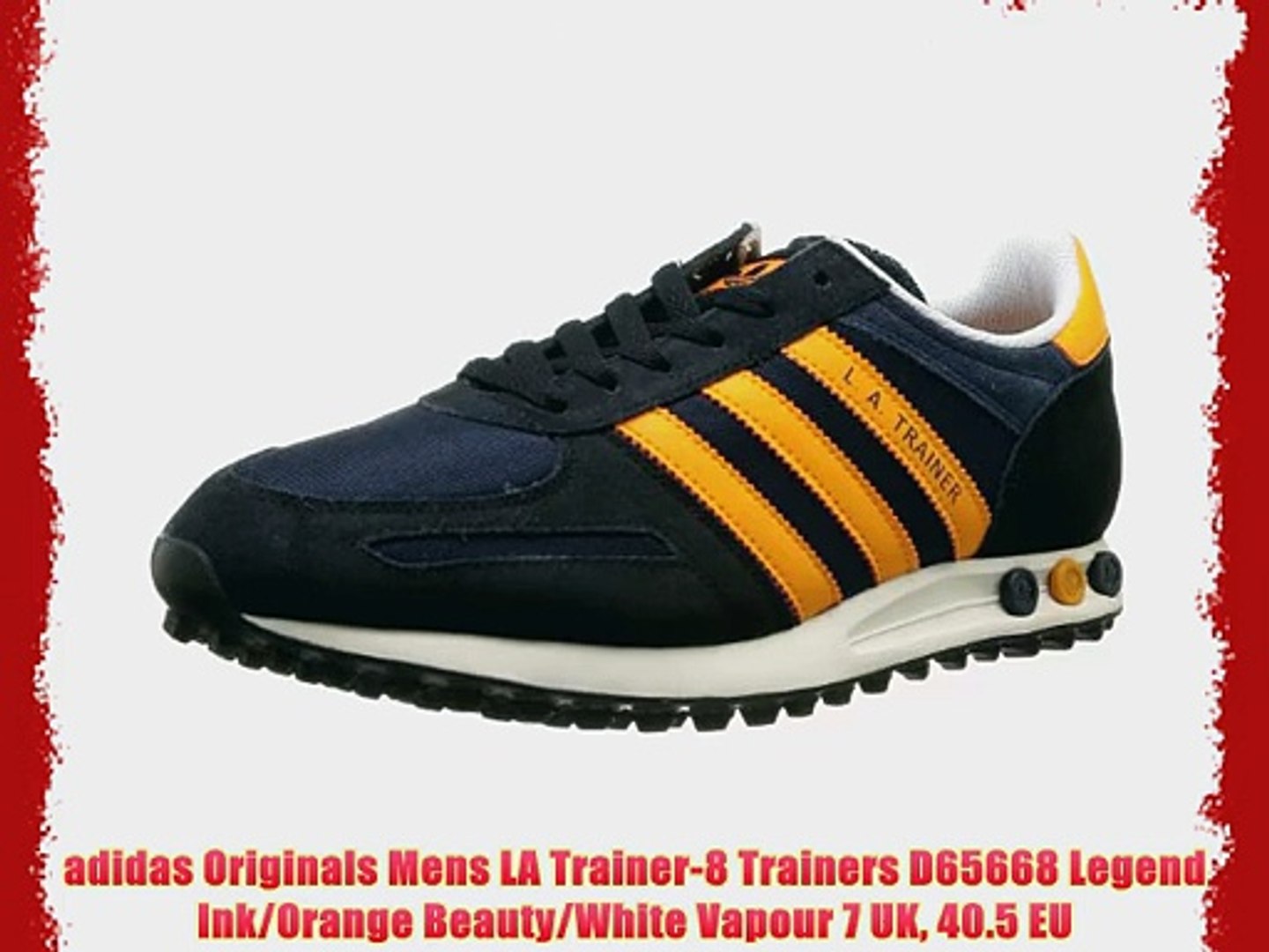 mens white adidas la trainers