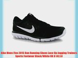 Nike Mens Flex 2015 Run Running Shoes Lace Up Jogging Trainers Sports Footwear Black/White