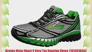 Brooks Mens Ghost 6 Gore Tex Running Shoes 1101491D562 Anthracite/Black/Silver/Fern/Sulphur