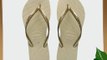 Havaianas Slim Sand Grey/Light Golden Flip Flops - UK 6/7 - BR 39/40