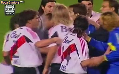 Pelea Boca River - Libertadores 2004