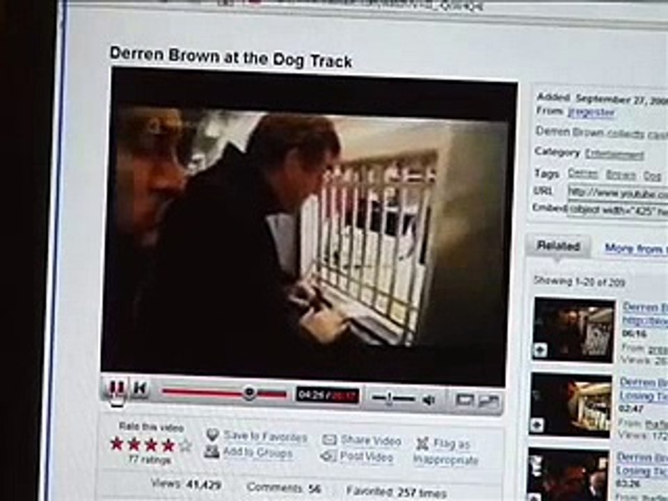 Derren Brown at the Dog Track (explained)