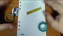 Filofax Tip No 53 - How To Remove Washi Tape Without Ripping the Paper