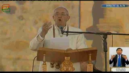 El papa destaca belleza de Bolivia y sus esfuerzos para integrar a minorías