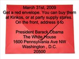 Obama and Abortion RED ENVELOPE PROJECT!