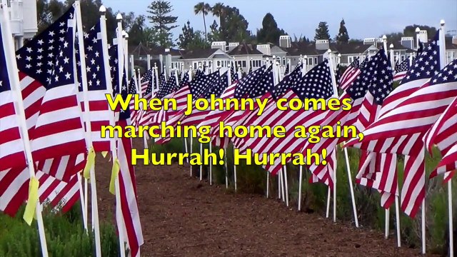 WHEN JOHNNY COMES MARCHING HOME (lyrics) Patriotic Children's Song