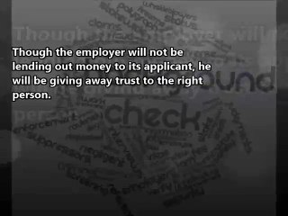 Employer Requirement Background Check