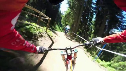 Claudio Caluori's DH Mountain Bike Course Preview POV in Switzerland
