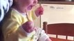 Delightful Baby Can't Stop Laughing at Her Parents' Juggling