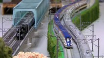 鉄道模型 Nゲージ モジュラーレイアウト新幹線運転会