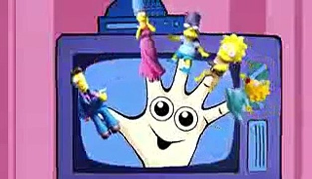Finger Family THE SIMPSONS Family ♥ Nursery Rhyme Cartoon Songs For Children Kinder Surprise Eggs