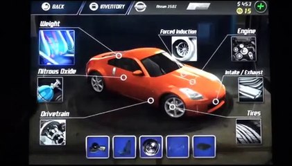 Nitro Nation class C STREET win boss race Nissan 350Z lvl2