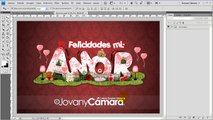 Efecto Texto 3D   Wallpaper Amor Día de San Valentín en Photoshop y Xara 6.