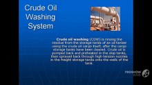 Crude oil washing system
