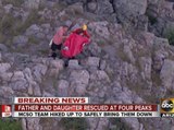 Father, daughter rescued at Four Peaks