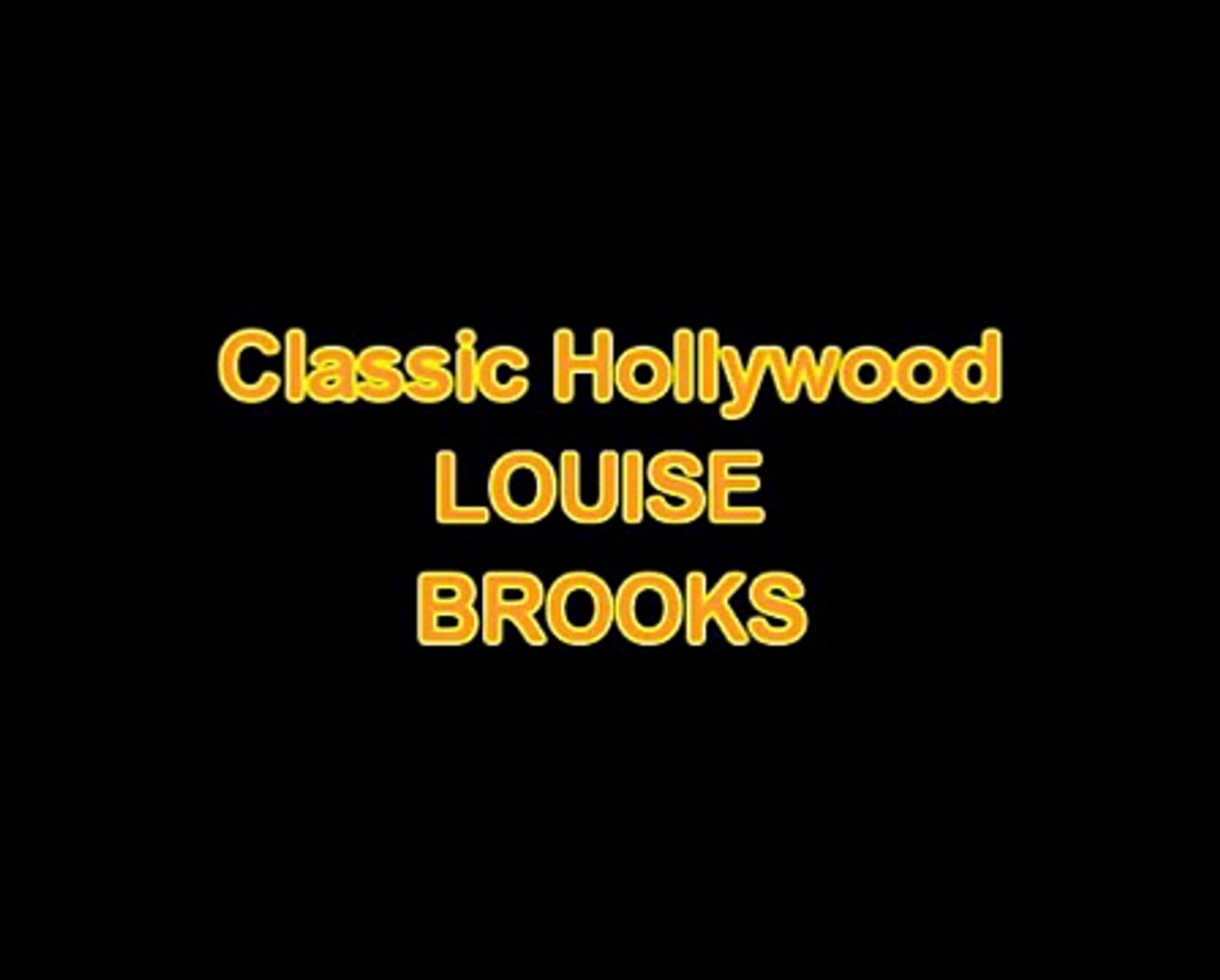⁣Actors & Actresses  Classic Hollywood-Louise Brooks