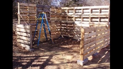 Κατασκευή αποθήκης με παλέτες