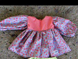 How to sew a dress with long sleeves for your Waldorf Doll