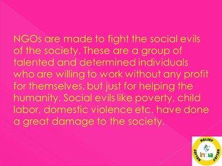 Relief India Trust, Fighting social evils