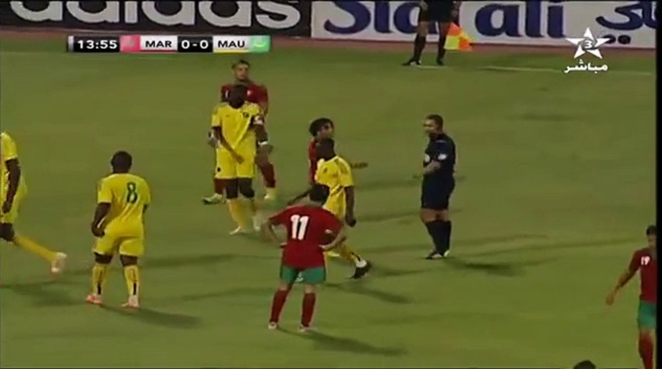 12 Oct 2014 : Match Amicla Maroc vs Mauritanie 1er Mi-Temps