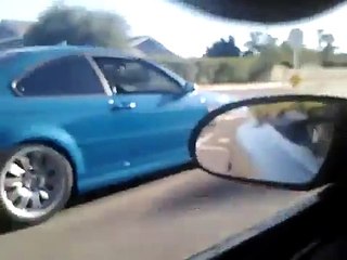 BMW M3 vs Camaro SS street race