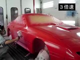 自動車板金塗装　RX－７　will　全塗装作業動画