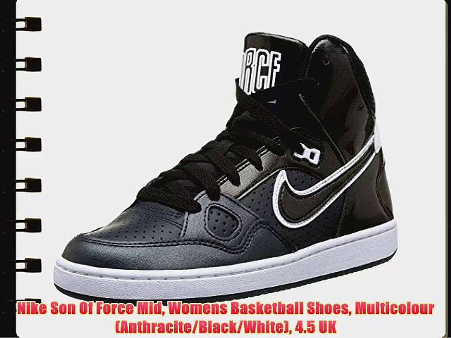nike son of force mid black