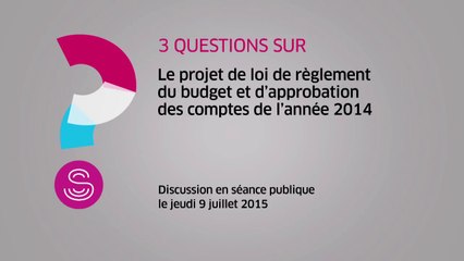[Trois questions sur] Projet de loi de règlement du budget et d'approbation des comptes de l'année 2014