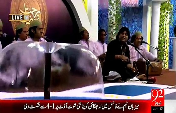 Rehmat e Ramazan - 17 Ramazan – Sehr – Qawwali – Zameen Maili Nai Hoti – 5-JUL-15 – 92 News HD