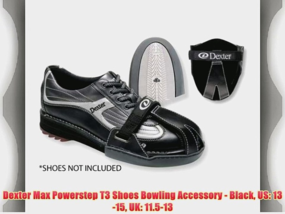 Dexter Max Powerstep T3 Shoes Bowling Accessory Black US 1315 UK
