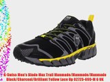 K-Swiss Men's Blade Max Trail Manmade/Manmade/Manmade Black/Charcoal/Brilliant Yellow Lace