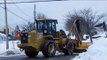 John Deere 544K Plowing Snow
