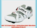 LAKE  TX 212 Sports Shoes - Cycling Unisex-Adult  White Weiss (wei?/schwarz 0) Size: 42