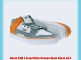 Etnies RVM 2 Grey/White/Orange Skate Shoes UK 8