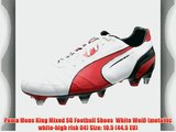 Puma Mens King Mixed SG Football Shoes  White Wei? (metallic white-high risk 04) Size: 10.5