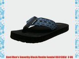 Reef Men's Smoothy Black/Denim Sandal R0313Bld  3 UK