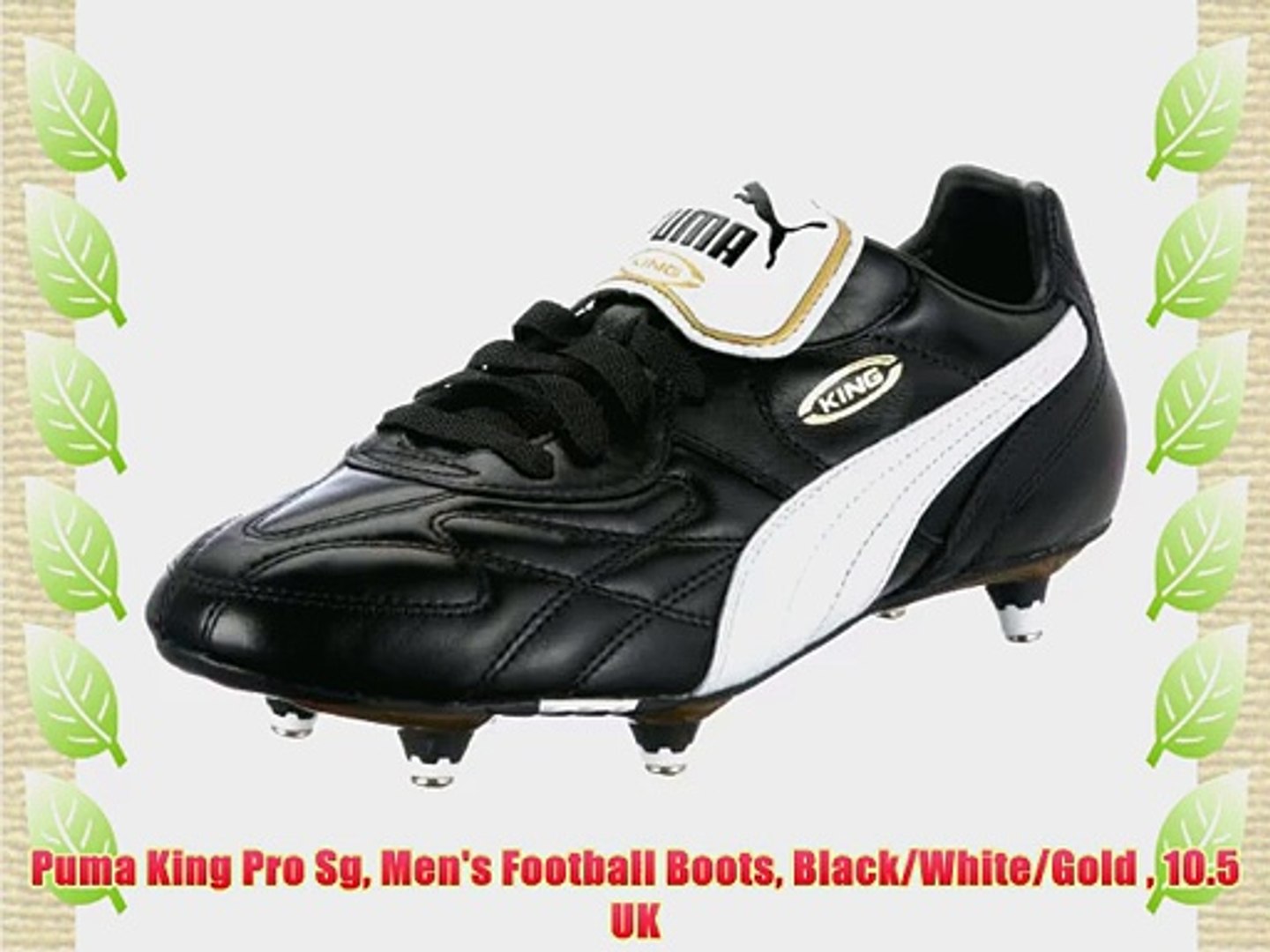 Puma King Pro Sg Men S Football Boots Black White Gold 10 5 Uk Video Dailymotion
