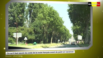 Différences entre le code de la route en France et en Belgique