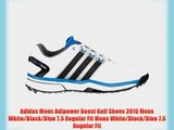 Adidas Mens Adipower Boost Golf Shoes 2015 Mens White/Black/Blue 7.5 Regular Fit Mens White/Black/Blue
