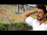Fans Spray Paint Outer Walls Of Shahrukh Khan's MANNAT