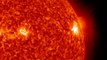 X7-class solar flare! AIA 304 (2011-08-09 03:13:56 - 2011-08-09 08:33:08 UTC)