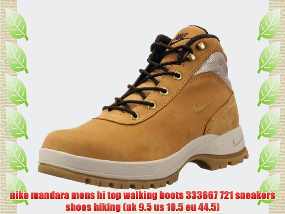 nike mandara mens hi top walking boots 333667 721 sneakers shoes hiking (uk  9.5 us 10.5 eu - video Dailymotion